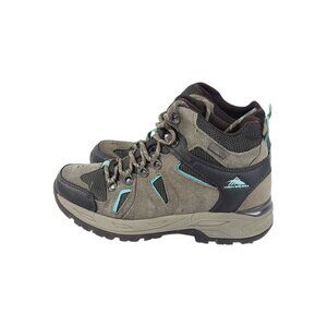 High Sierra Women's Taupe Black Explorer Leather Trail Ankle Hiking Shoes Size 6